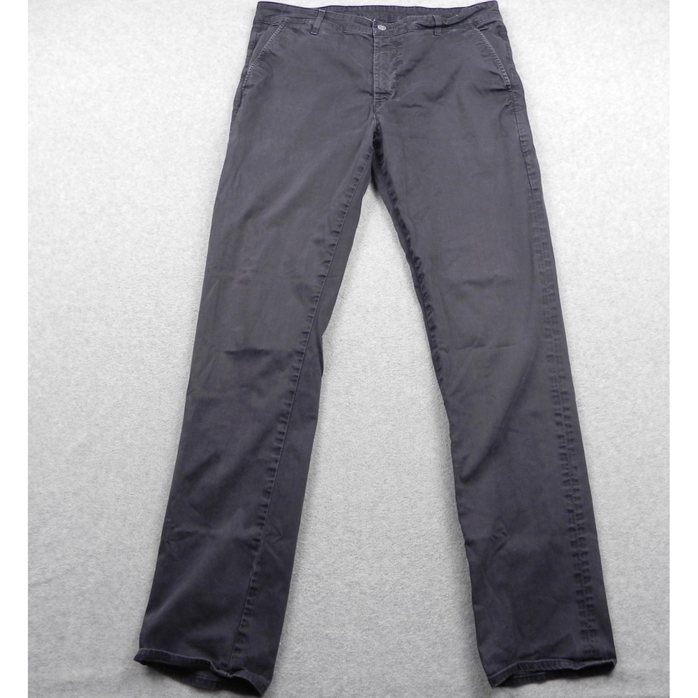AG Adriano Goldschmied Pants Mens 36R Lux Khaki Lived-In Tailored Trouser Purple